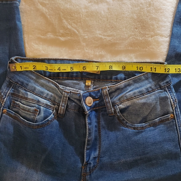 Raw 7 Original Junior's Skinny Blue Jeans Size 5 - Picture 9 of 12